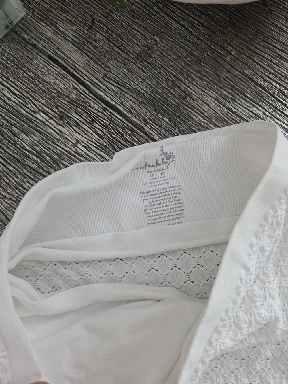 Free People White Ribbed Strapless Tube Top - Picture 3 of 5
